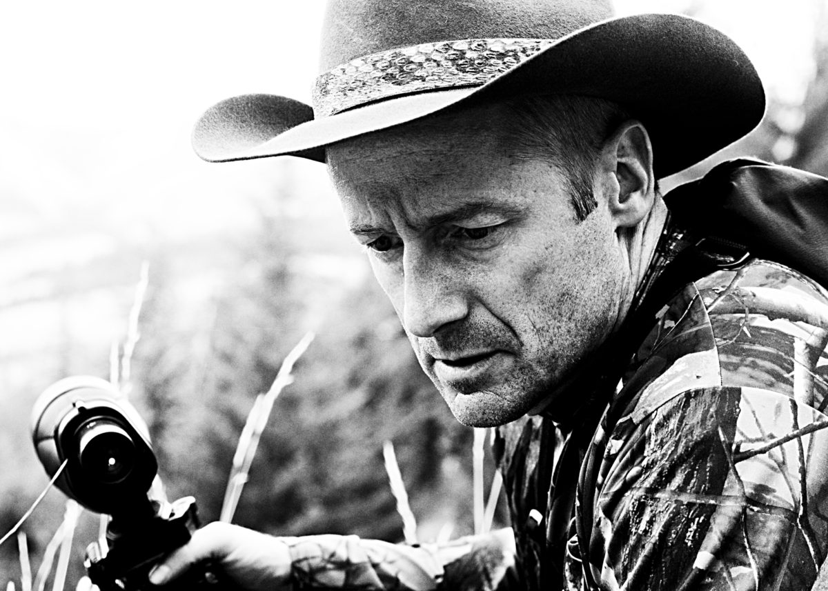 Close up of Gary Lewis hunting