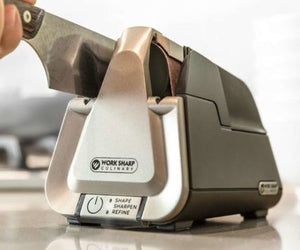 TheThreeTomatoes Owner Cheryl Benton Calls the Work Sharp Culinary E5 and M3 "An Unexpected Delight"