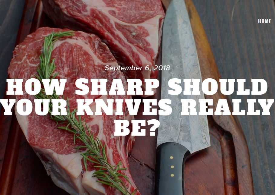 How to get a sharp knife