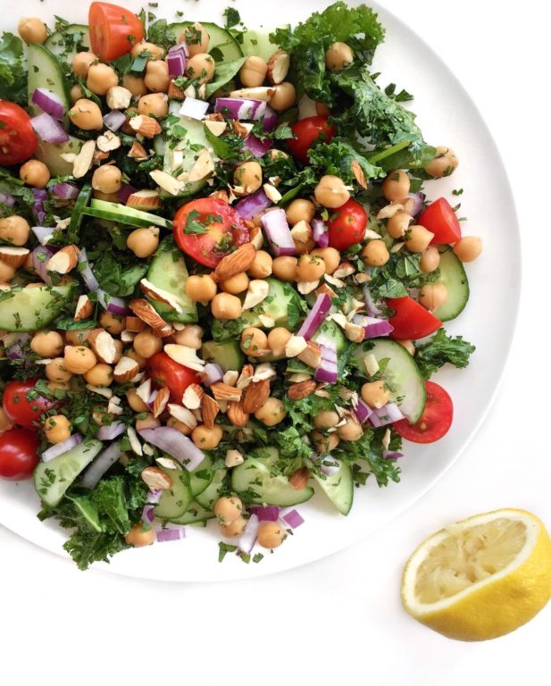 Kale Mediterranean Chickpea Salad