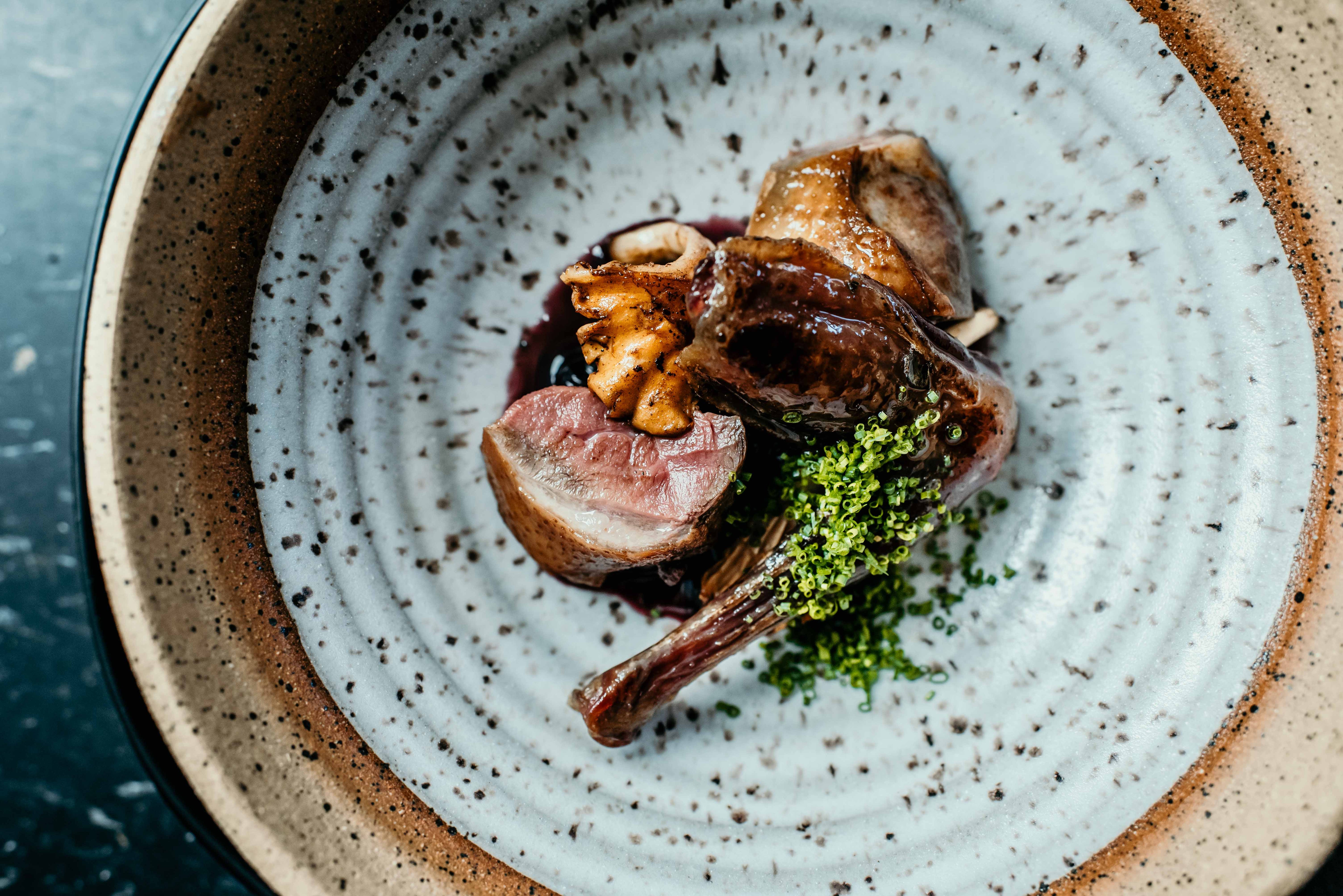 Squab, Huckleberry & Chanterelle