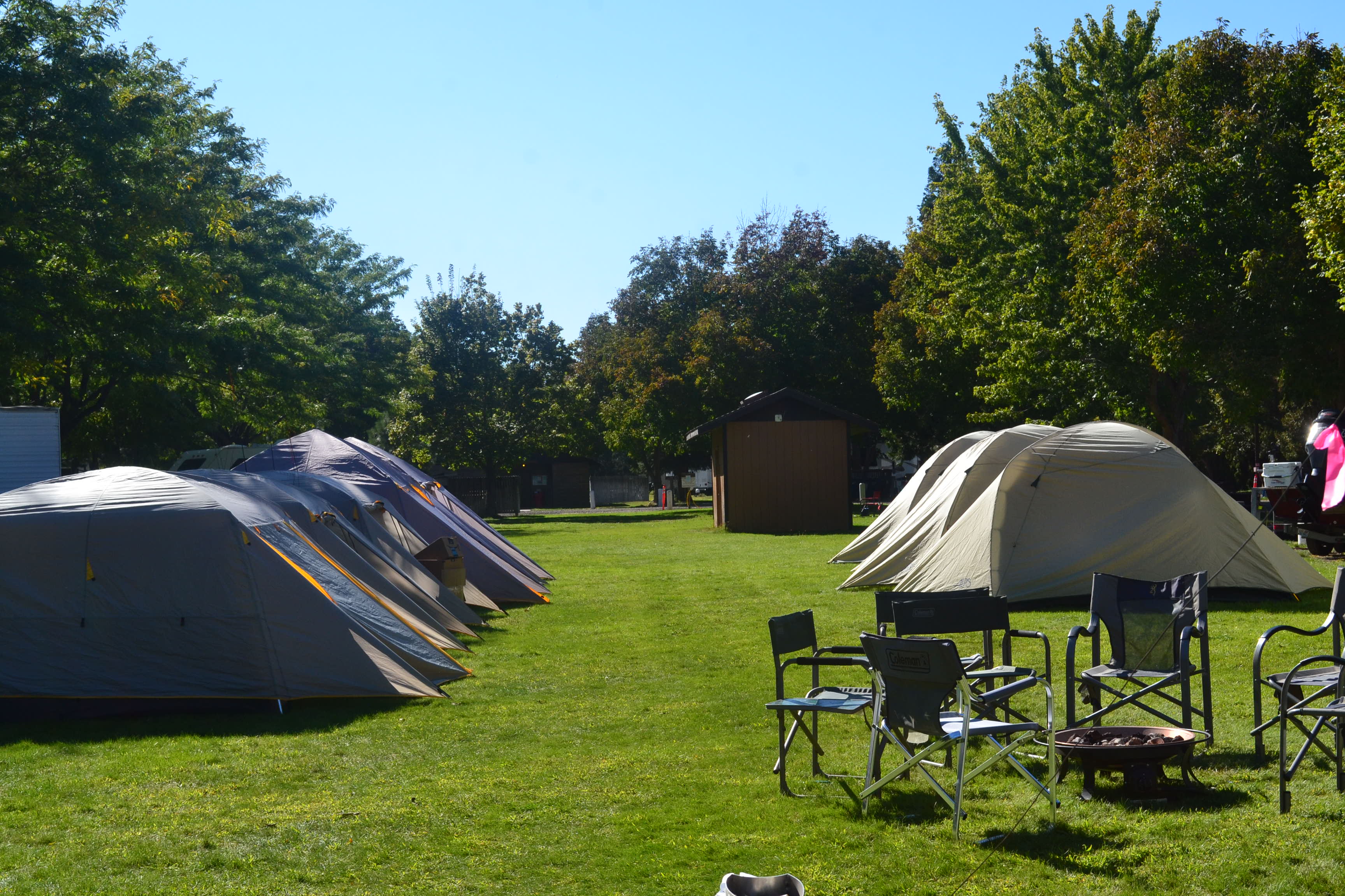 Sharpening Knives At Camp