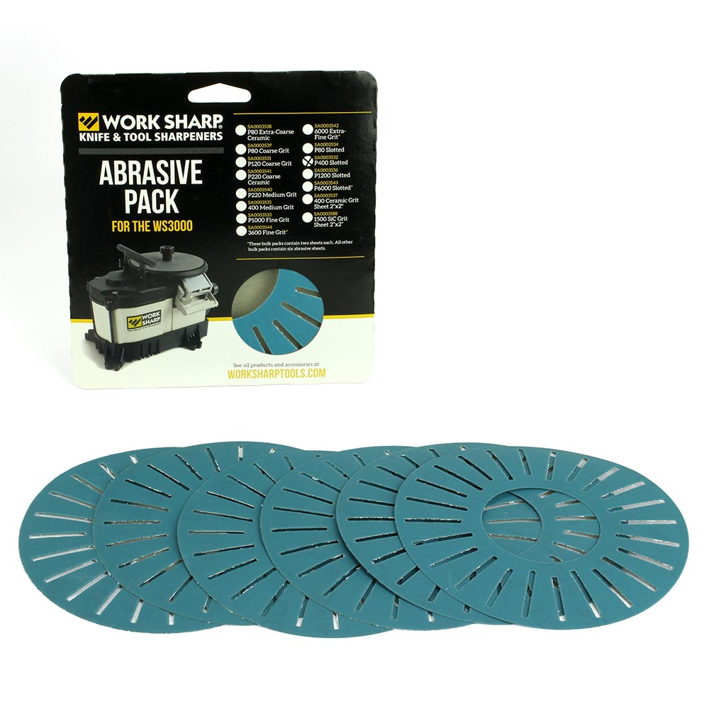 WS3000 - P400 Slotted Abrasive Disc Bulk Pack-0