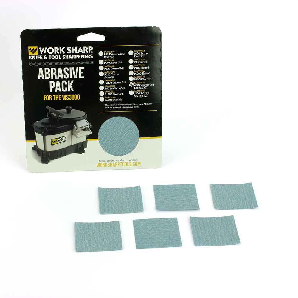 WS3000 - 400 Abrasive Sheet Bulk Pack-0