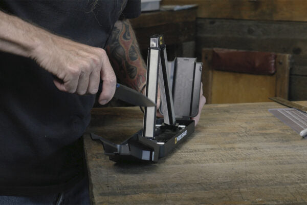 sharpening at the correct angle